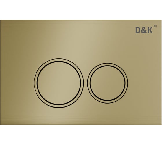 Изображение товара Клавиша смыва D&K DK Bayern арт.инсталл DI8050127, матовое золото D&K DB1529007