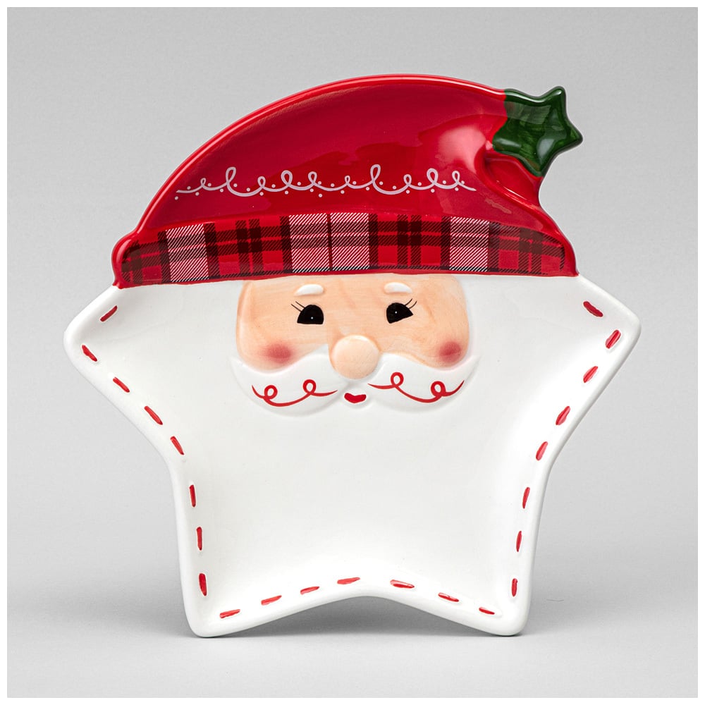 Изображение товара Сервировочное блюдо Lefard CHRISTMAS HOLIDAYS 21.5x21 см керамика звезда новогодний дизайн