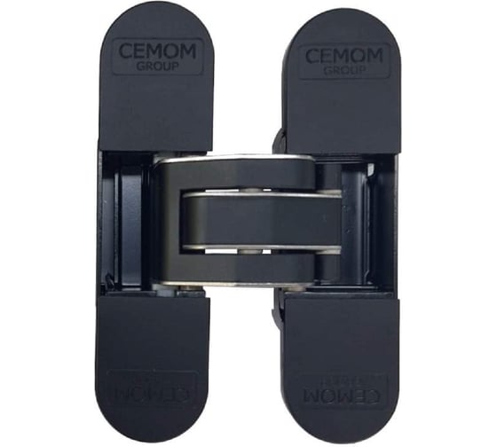 Изображение товара Петля дверная скрытая универсальная Cemom Moatti 3D, 111,5x29 мм, черный CEM0080.06CAT/MP