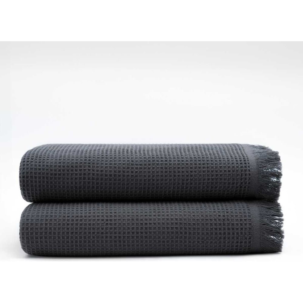 Изображение товара Вафельные полотенца Guten Morgen Валласон графит 70x140 см 2 шт