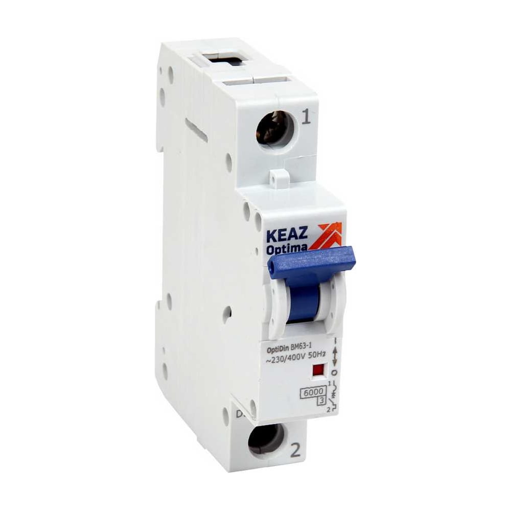 Выключатель автоматический модульный КЭАЗ OptiDin BM63-1B63-УХЛ3 (Новый) 260498