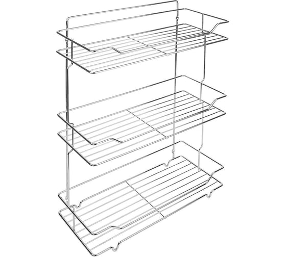 Изображение товара Полка 3-ая прямоугольная SAKURA АЕ-431, 580x150x350 мм, СР, хром 037166