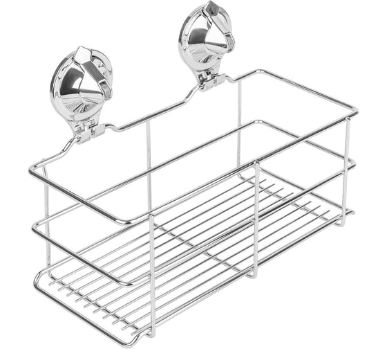 Изображение товара Полка 1-ая средняя на присоске SAKURA Air-lock BI-4048 СР, хром 037109