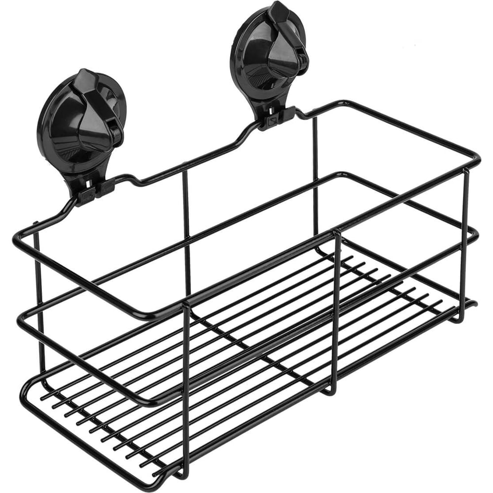 Изображение товара Полка 1-ая на присоске SAKURA Air-lock BI-4048 BL, черный