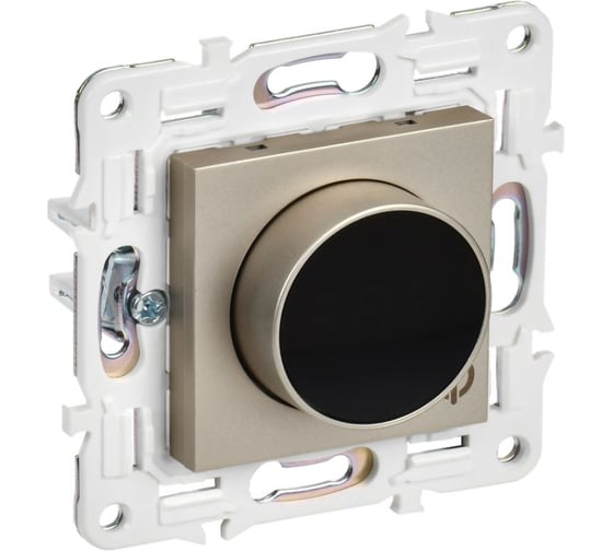 Изображение товара Термостат электронный с индикацией IEK SKANDY SK-T01Sh шампань SK-RT11-K37