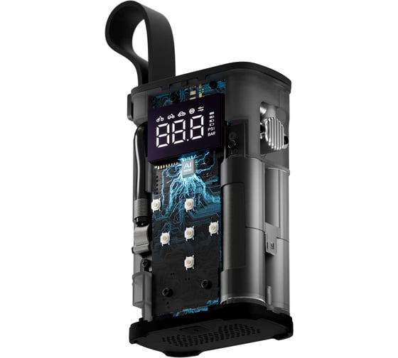 Изображение товара Автомобильный компрессор Electric Air Pump (чёрный, QWCQA001) HOTO HOE0011GL