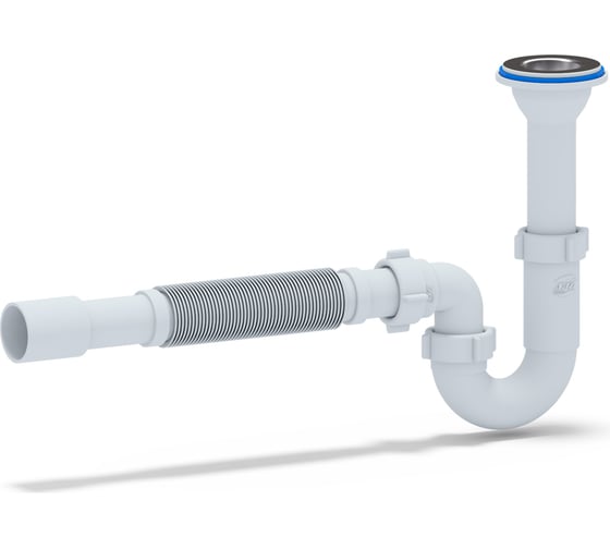 Изображение товара Сифон АНИ Пласт Ани 1 1/4, 32 прямоточный с гибкой трубой 3232/4 DB2015