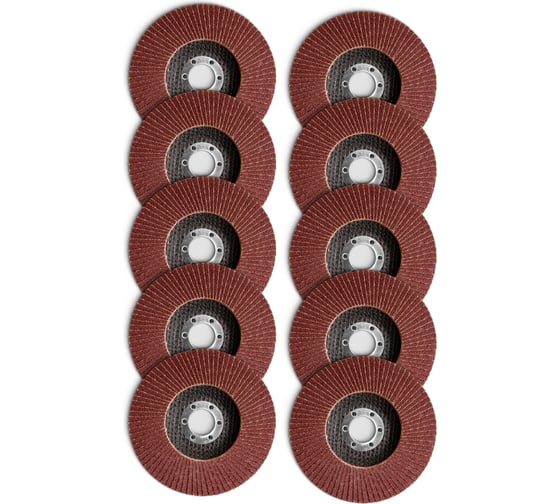 Изображение товара Круг лепестковый торцевой VIRA 125 мм, P80, 10 шт 559181