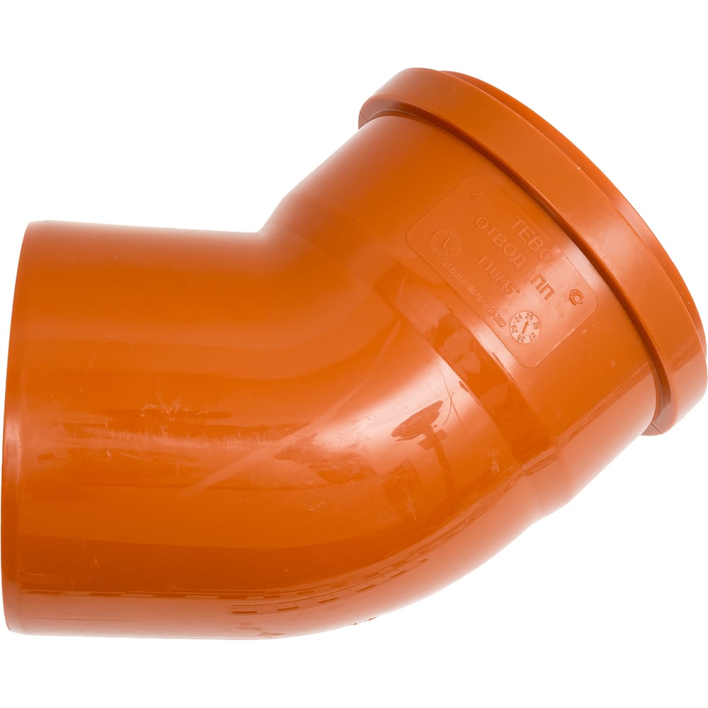 Изображение товара Отвод наружной канализации TEBO ПП 110 45 041030103