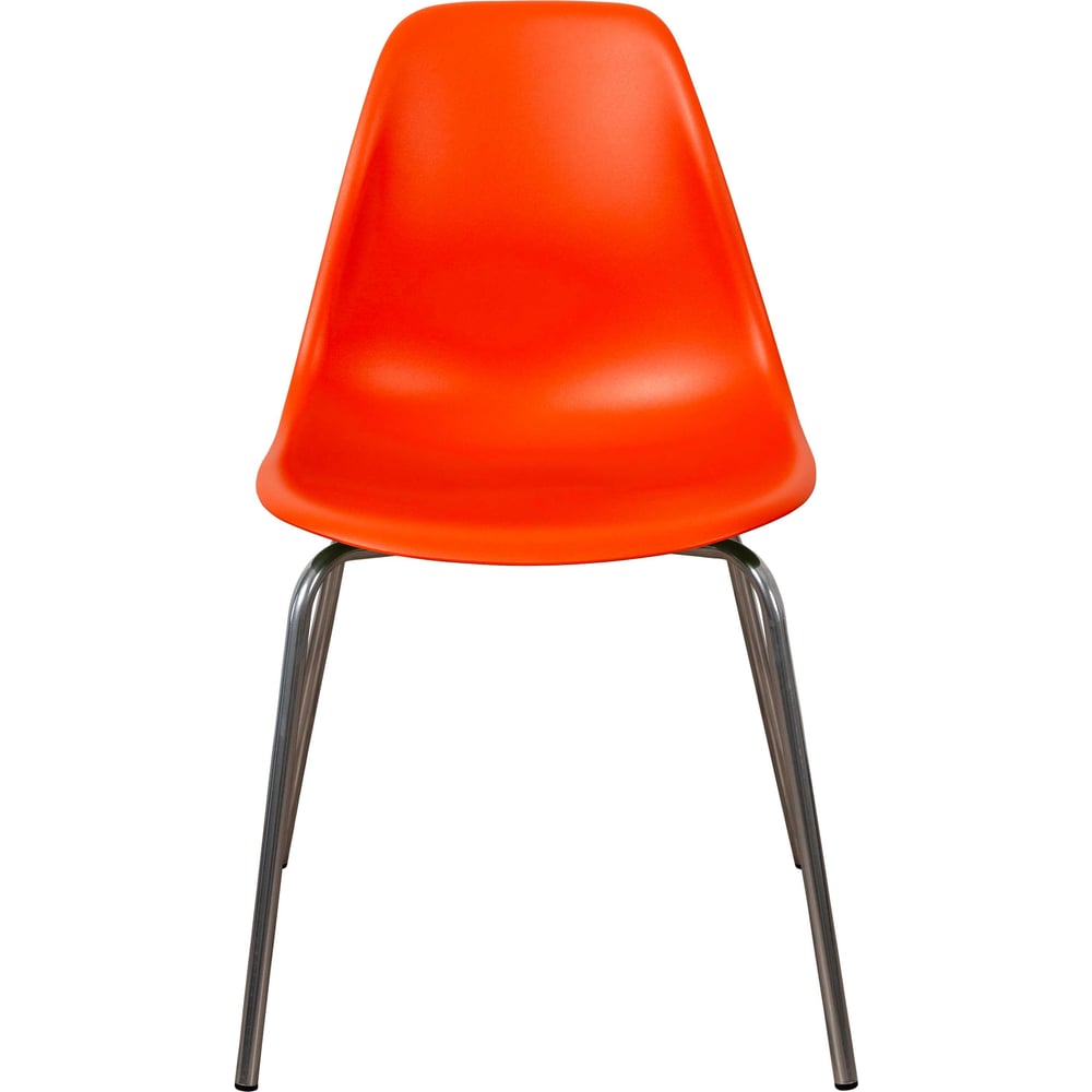Изображение товара Комплект пластиковых стульев DERSTUHL Elegant Chrom Eames 2 шт оранжевый