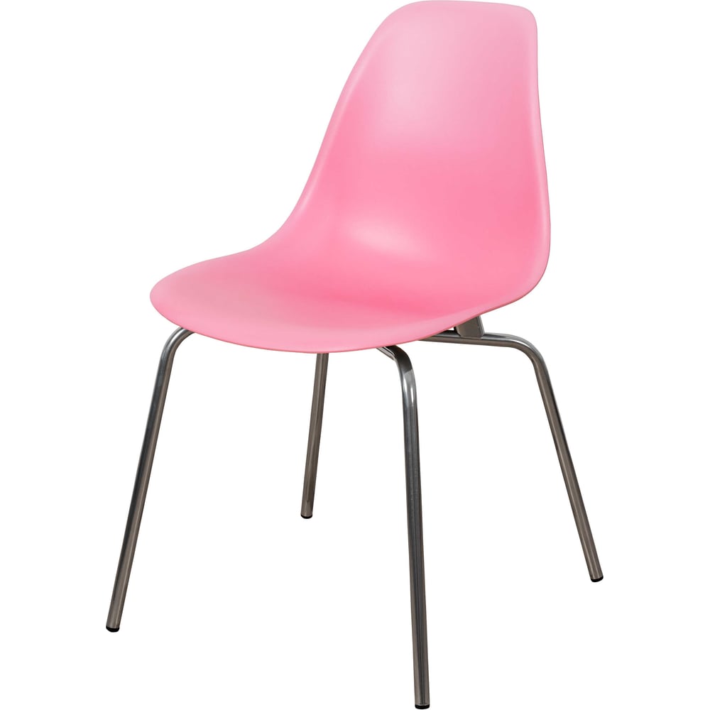 Стул DERSTUHL Elegant Chrom Eames в розовом цвете сочетает в себе современный стиль и функциональность. Его каркас выполнен из прочного металла с хромированным покрытием, что обеспечивает надежность и долговечность конструкции. Сиденье и спинка изготовлены из полипропилена, что делает их легкими и простыми в уходе. Прямоугольная форма спинки и сиденья обеспечивает удобство и поддержку во время сидения. Высота стула составляет 790 мм, что позволяет использовать его за столами стандартной высоты. Максимальная нагрузка до 150 кг делает его подходящим для большинства пользователей. Компактные размеры 450х460 мм позволяют легко разместить стул в любом интерьере, а розовый цвет добавляет яркий акцент. Стул не имеет подлокотников, что обеспечивает свободу движений и легкость в использовании.