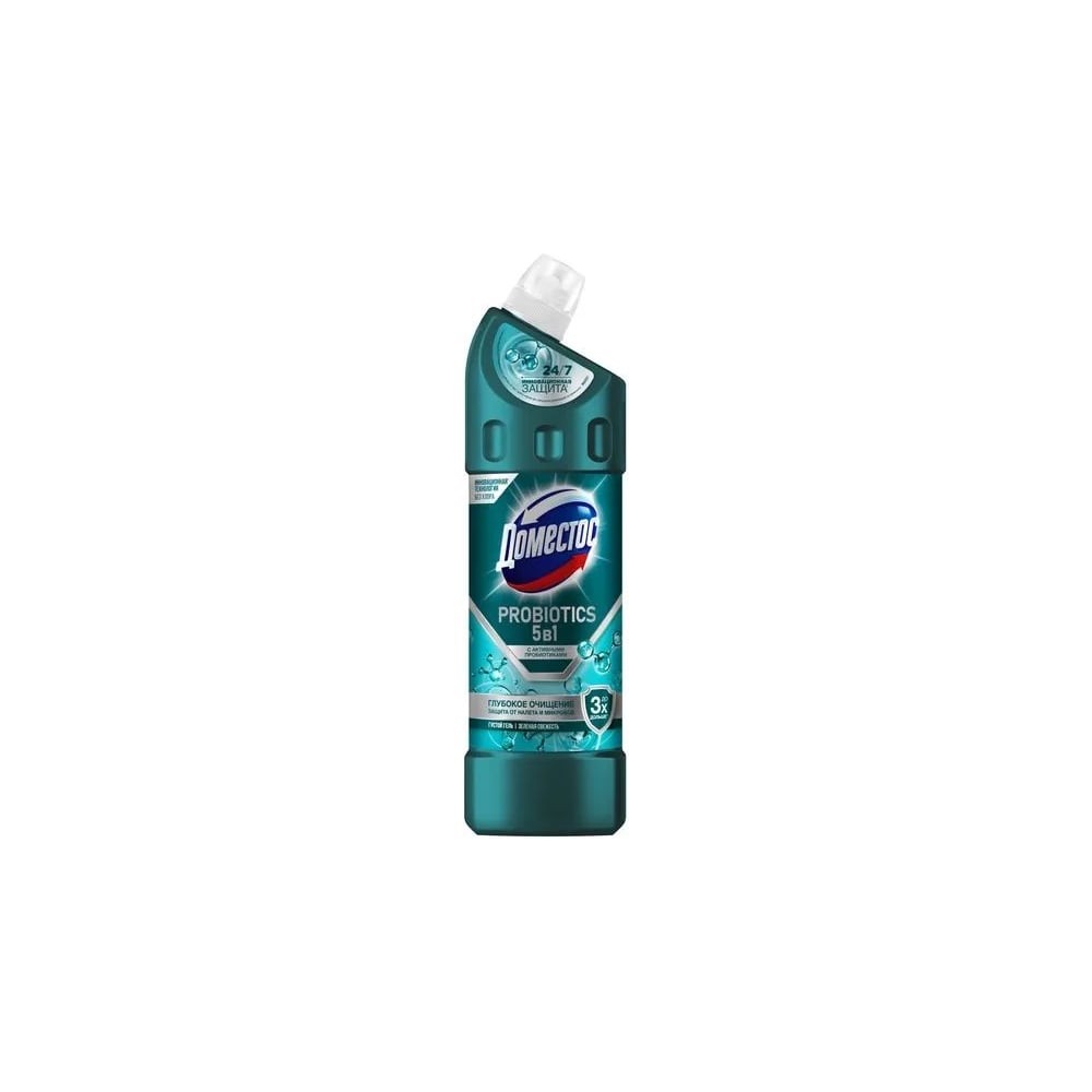 Изображение товара Чистящее средство DOMESTOS пробиотик, зеленая свежесть, 12x750 мл 90005749