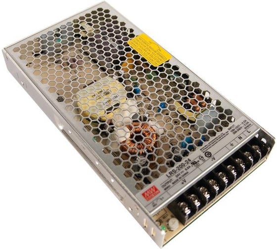 Изображение товара Драйвер VARTON 200Вт 24V для светодиодной ленты Meanwell IP20 215x115x30 мм LRS-200-24