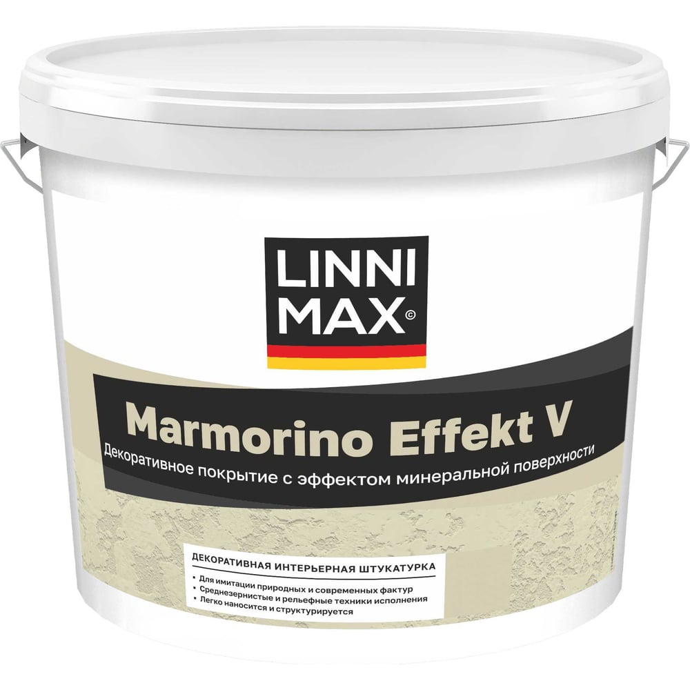 Изображение товара Декоративная интерьерная штукатурка LINNIMAX Marmorino Effect V / Марморино Эффект V, 14 кг 948105999