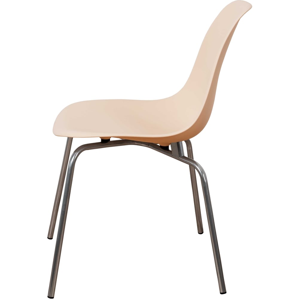 Изображение товара Комплект пластиковых стульев DERSTUHL Elegant Chrom Eames 4 шт бежевый