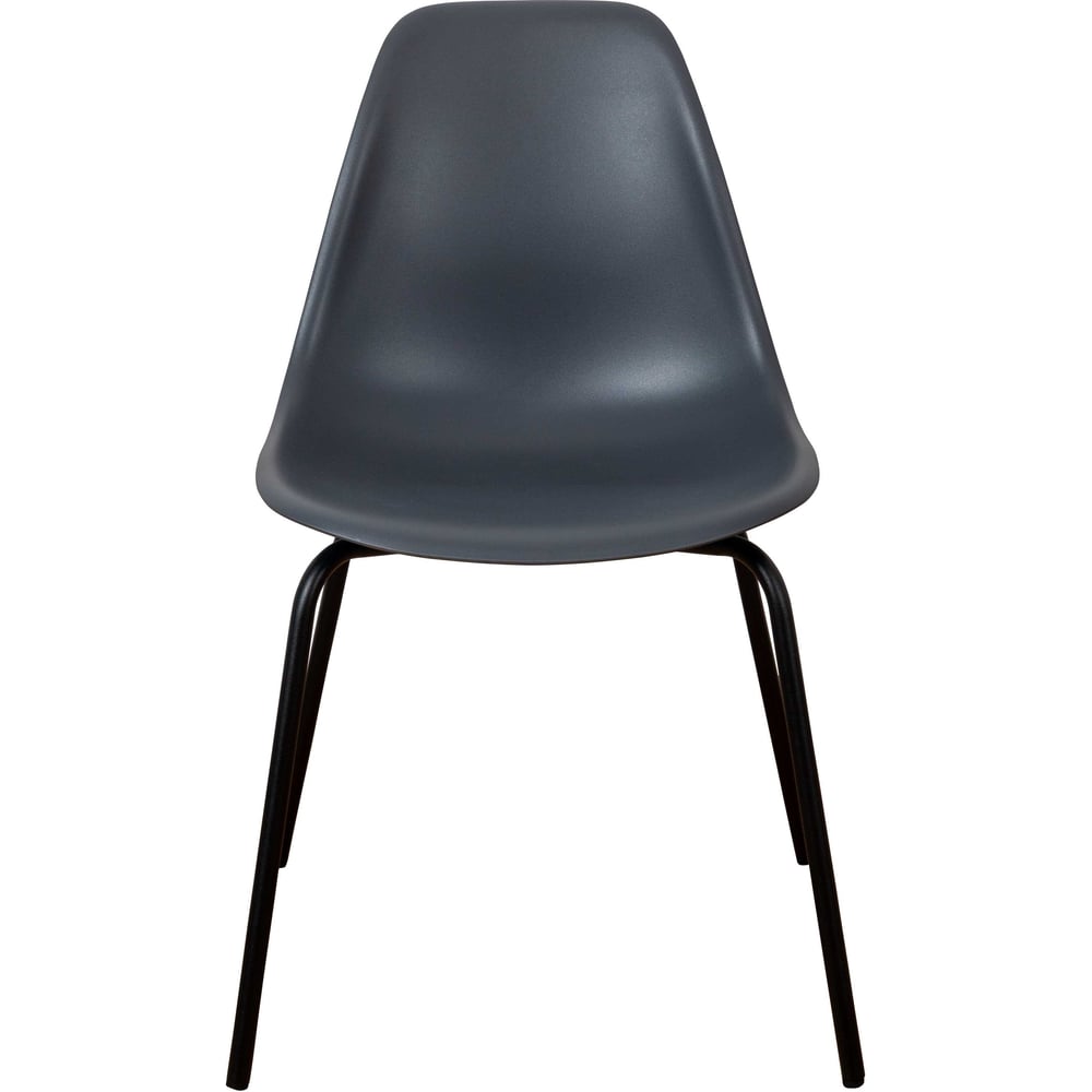 Изображение товара Комплект пластиковых стульев DERSTUHL Elegant Black Eames 4 шт Темно-серые