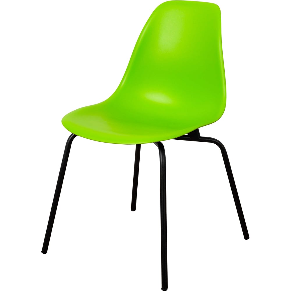 Изображение товара Пластиковый стул DERSTUHL Elegant Black Eames салатовый стильный и прочный