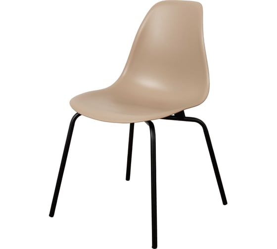Изображение товара Стул пластиковый DERSTUHL Elegant Black Eames, Темно-бежевый DSL038.013