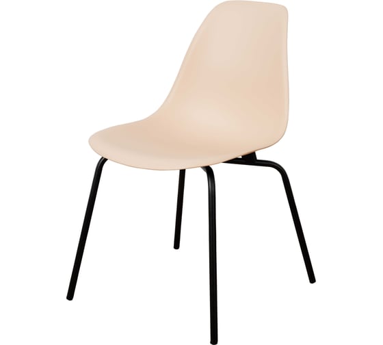 Изображение товара Стул пластиковый DERSTUHL Elegant Black Eames, Теплый бежевый DSL038.014