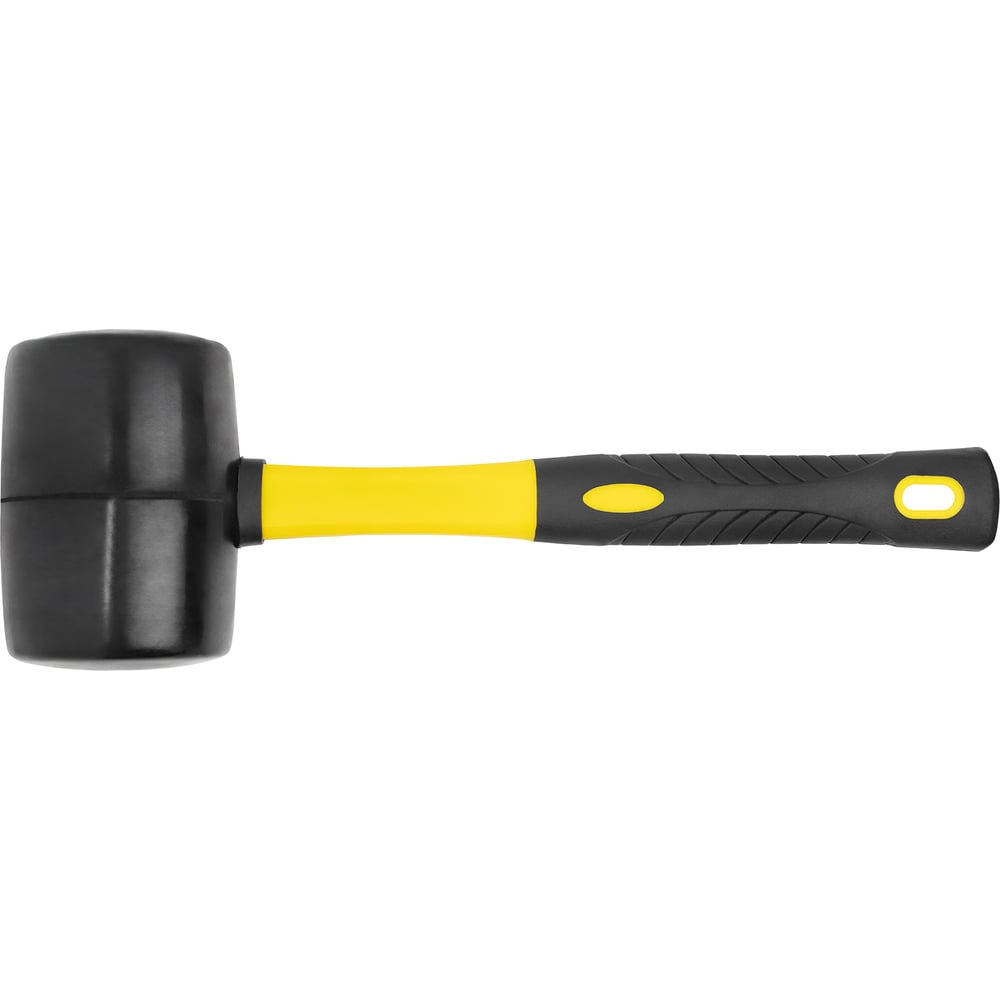 Изображение товара Киянка резиновая HORTZ 900 г с фиберглассовой ручкой черная