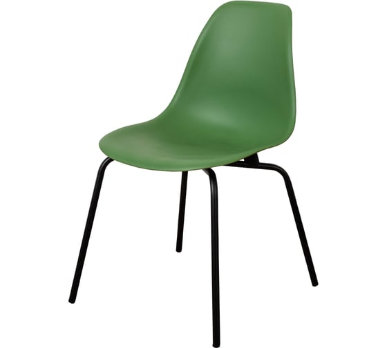 Изображение товара Стул пластиковый DERSTUHL Elegant Black Eames, Темно-зеленый DSL038.016
