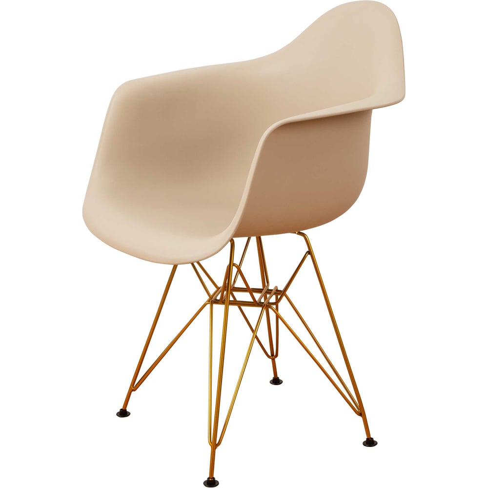 Изображение товара Комплект пластиковых стульев DERSTUHL 4 шт Gold Eames для дома и кафе