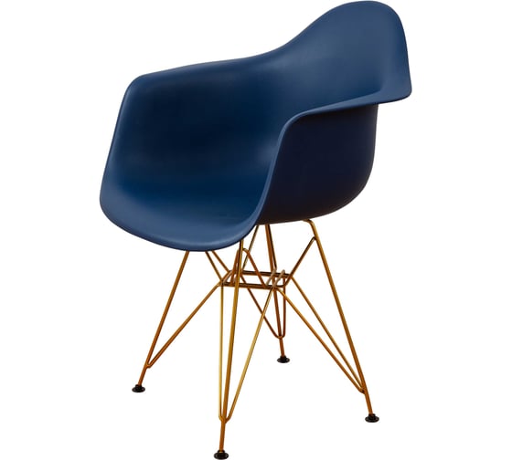 Изображение товара Комплект стульев пластиковых DERSTUHL 4 шт Gold Eames, темно-синий, DSL040.017.4