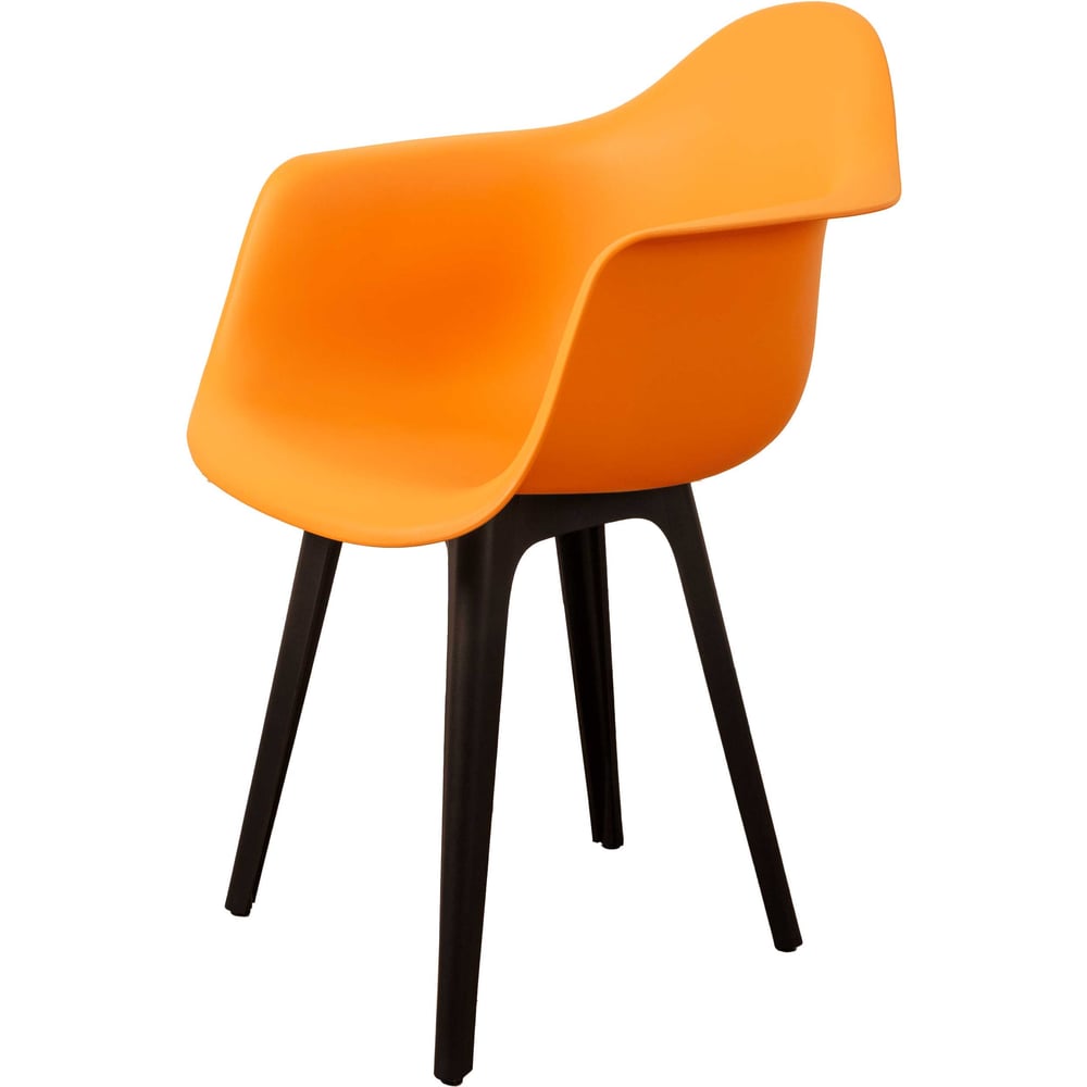Стул-кресло DERSTUHL Plast Eames в ярком желтом цвете станет отличным дополнением современного интерьера. Комплект из четырех стульев позволит создать гармоничное пространство как в домашней обстановке, так и в офисе. Каркас из прочного пластика обеспечивает надежность и долговечность, выдерживая нагрузку до 150 кг. Прямоугольная форма спинки и сиденья выполненные из полипропилена, обеспечивают комфорт и поддержку. Черный каркас создает стильный контраст с желтой обивкой, подчеркивая современный дизайн. Стул имеет подлокотники, что добавляет удобства при использовании. Компактные размеры 600х580х850 мм позволяют легко разместить стулья в любом помещении, а их легкий вес облегчает перемещение.