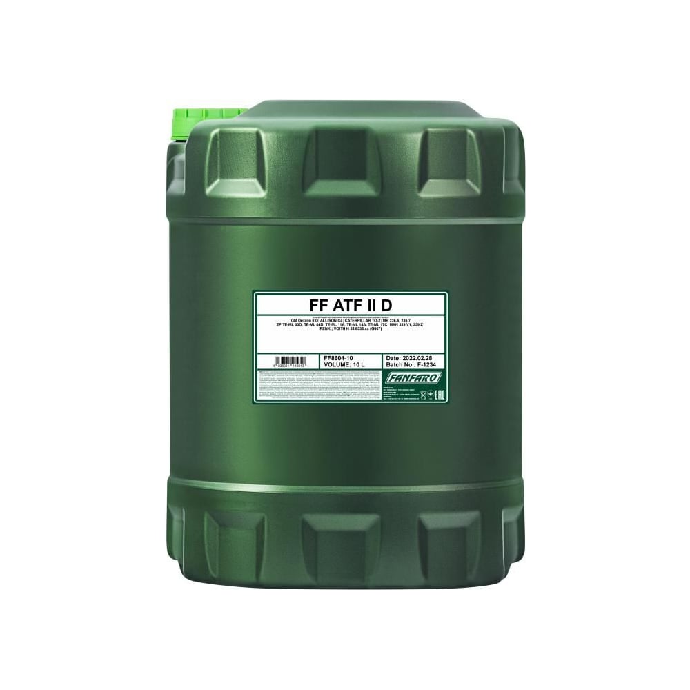 Изображение товара Минеральное трансмиссионное масло FANFARO ATF II D 10 л для АКПП