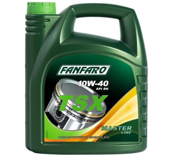 Изображение товара Полусинтетическое моторное масло FANFARO TSX 10W40 5 л FF6502-5-E