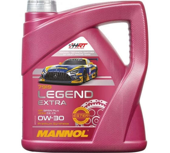 Изображение товара Синтетическое моторное масло MANNOL LEGEND EXTRA 0W30 4 л 79194