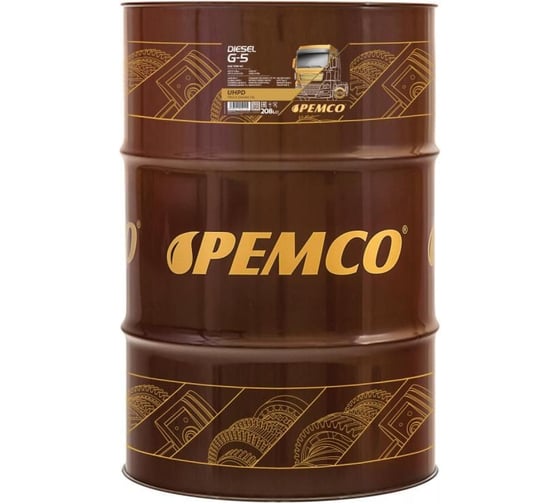 Изображение товара Полусинтетическое моторное масло PEMCO G-5 DIESEL UHPD 10W40 208 л PM0705-DR-E
