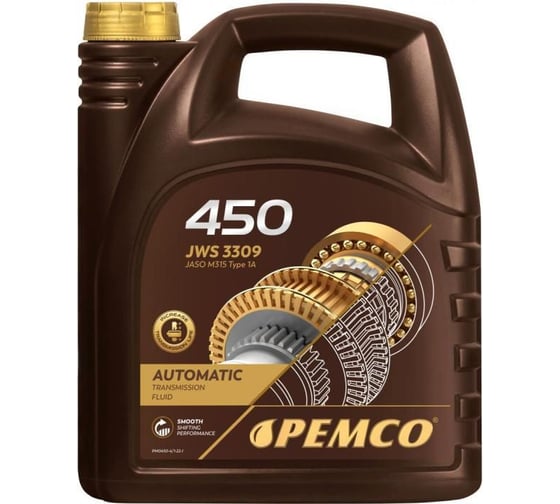 Изображение товара Синтетическое трансмиссионное масло PEMCO 450 JWS 3309 4 л PM0450-4-E