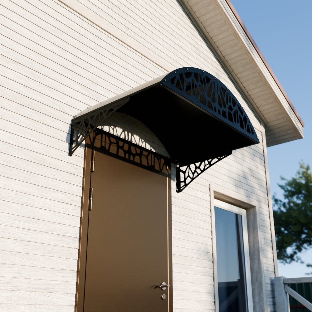 Изображение товара Козырек АрсеналЪ стальной лист LOFT черный, арочный