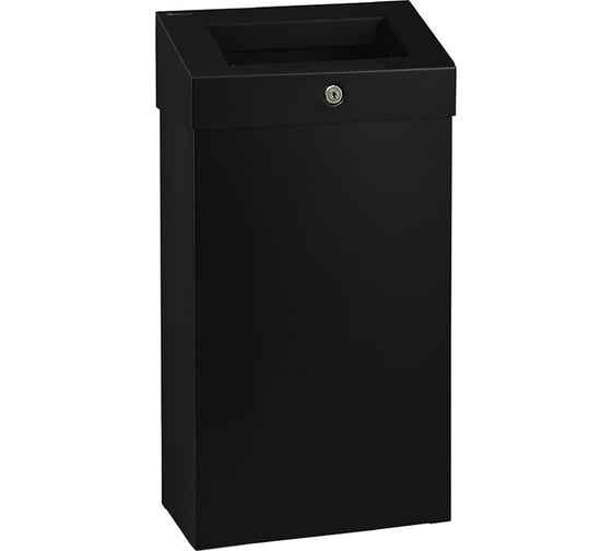 Изображение товара Корзина для мусора Merida STELLA R (BLACK) с конусным отверстием, металлическая, 47 л KSC102.R