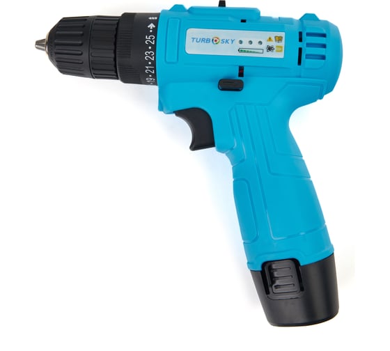 Изображение товара Аккумуляторная дрель-шуруповерт Turbosky ДА-12/1.5 1 АКБ 454