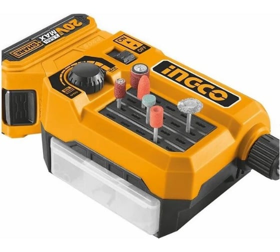 Изображение товара Аккумуляторный гравер INGCO 20В 1хАКБ 2Ач и ЗУ, CMGLI20011