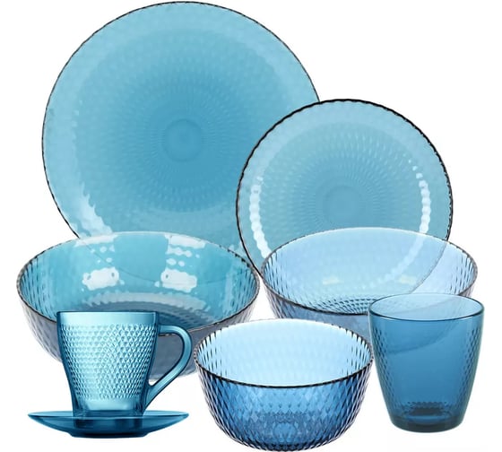 Изображение товара Столовый набор LUMINARC ИДИЛЛИЯ ЛОНДОН ТОПАЗ 43 предмета O0326