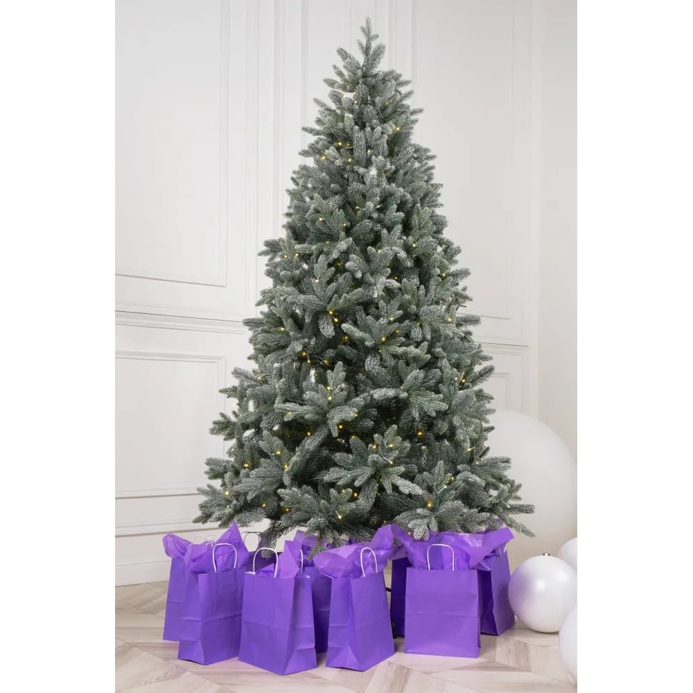 Изображение товара Искусственная новогодняя елка Crystal Trees МОНСЕРРАТ 240 см с гирляндой и снегом
