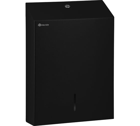 Изображение товара Диспенсер для бумажных полотенец в листах Z-сл. Merida STELLA R металлический, объем 2 пач., черный ASC106.R