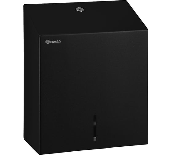 Изображение товара Диспенсер для туалетной бумаги в стандартных рулонах Merida STELLA R металлический, черный BSC203.R