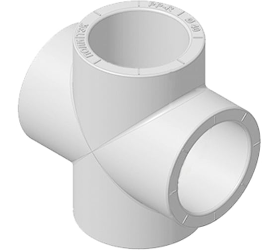 Изображение товара Крестовина Политэк 40 PPRC белые 9000004040