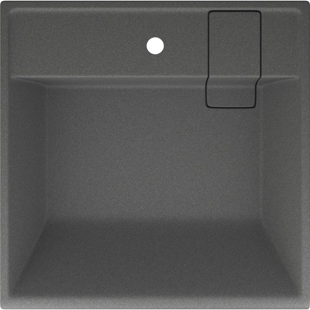 Изображение товара Раковина над стиральной машиной Bauedge BAU Stil кварцевая серый металлик