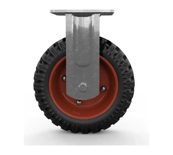 Изображение товара Колесо большегрузное неповоротное PF 200 200 мм, резина с протектором TOR 1045346