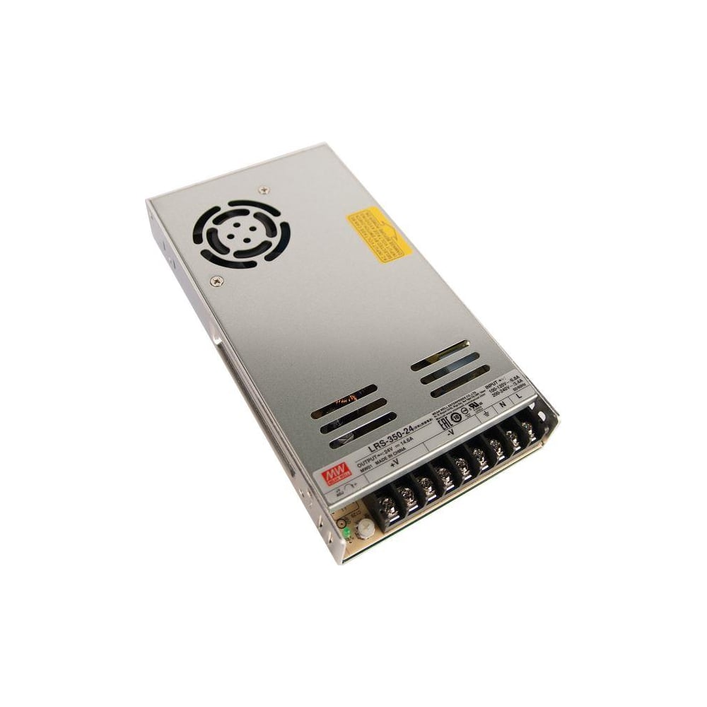 Изображение товара Драйвер VARTON 350Вт 24V для светодиодной ленты Meanwell IP20 215x115x30 мм с активным охлаждением LRS-350-24