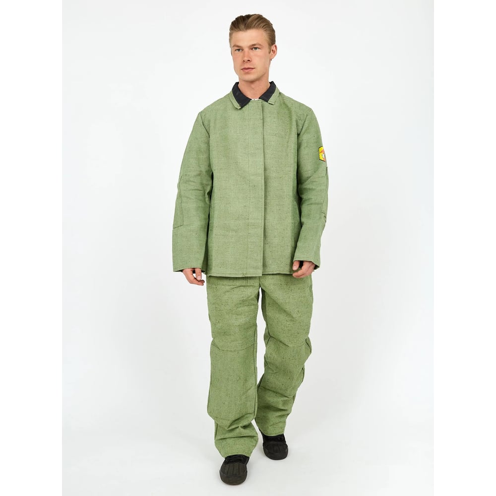 Изображение товара Летний сварочный костюм со защитой от искр и брызг, брезент, XXL (56-58), хаки