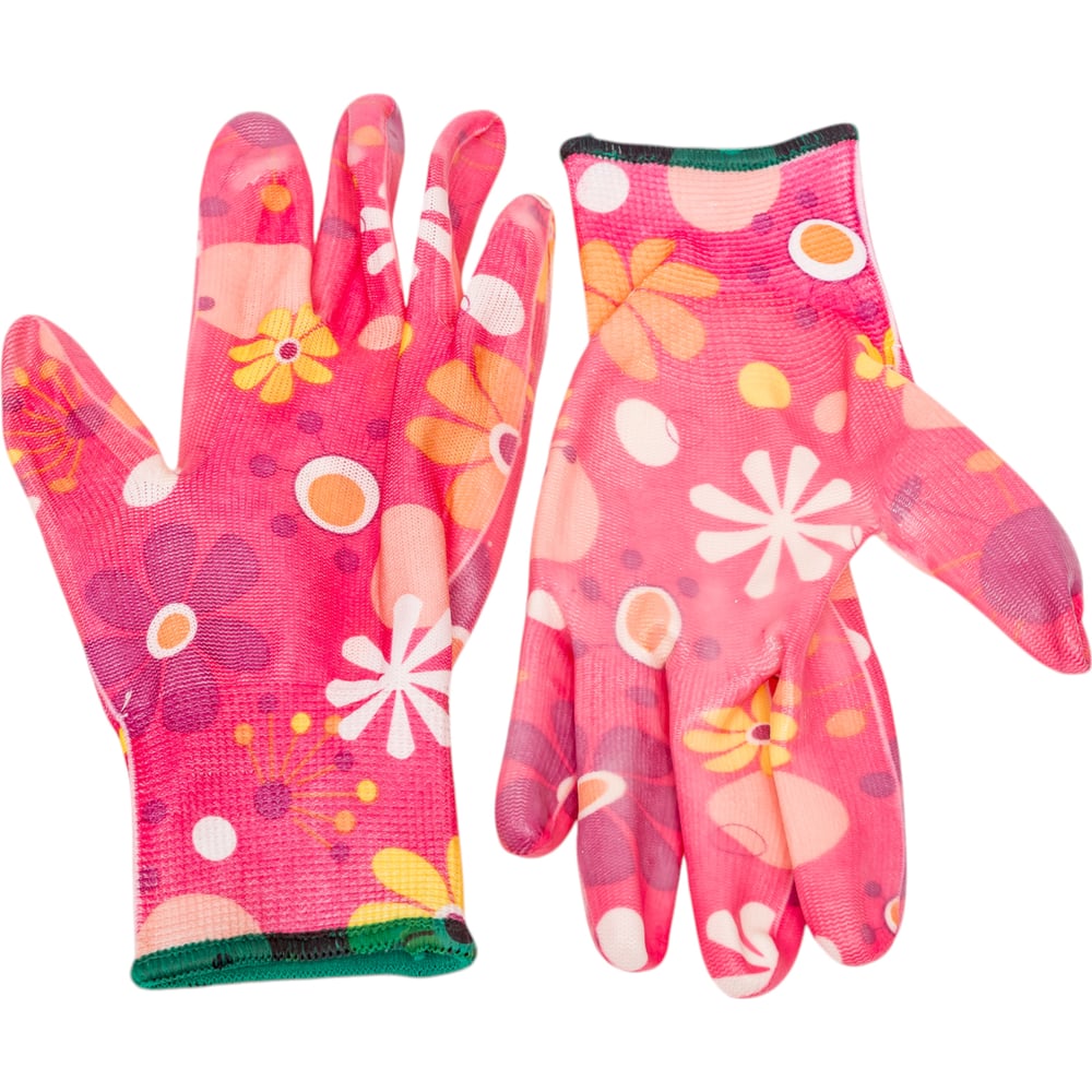 Изображение товара Нейлоновые перчатки Gold Manibus Hortus Rose 13 класс нитрил М