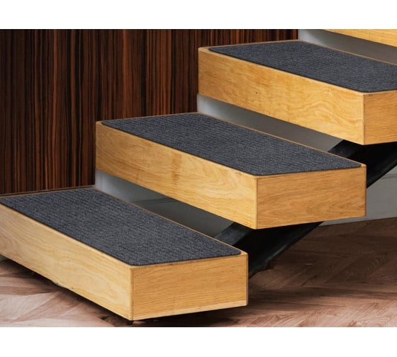 Изображение товара Самоклеющаяся накладка на ступень ComeForte 25x75см серый SS-4003