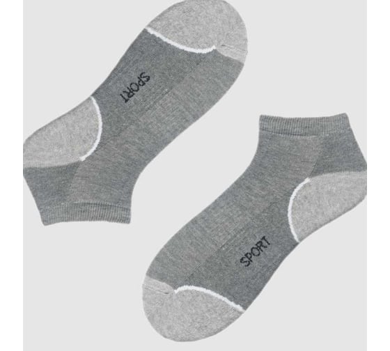 Изображение товара Носки мужские CHOBOT SNEAKER SPORT 42-91 2 пары, р-р 27-29, серый 1001330820040016082