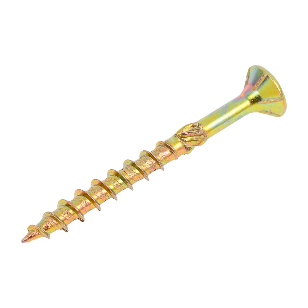 Изображение товара Саморез по дереву с фрезой INFIX потайной 5x50 желтый цинк TX 25 50 шт 60052